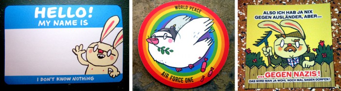 mawil stickers aufkleber hello my name is wörld peace airforce ich hab ja nix gegen ausländer